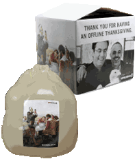 The Offlining Initiative used promotional products to send the message of turning off devices for better personal communication.