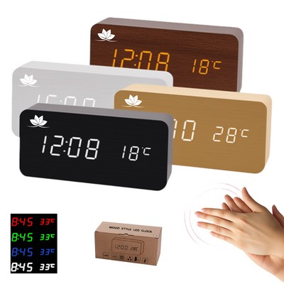 Desktop Wooden Electronic Clock